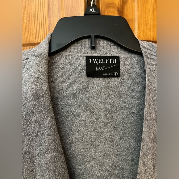 Open front cardigan sweater with tie waist - Picture 3 of 3